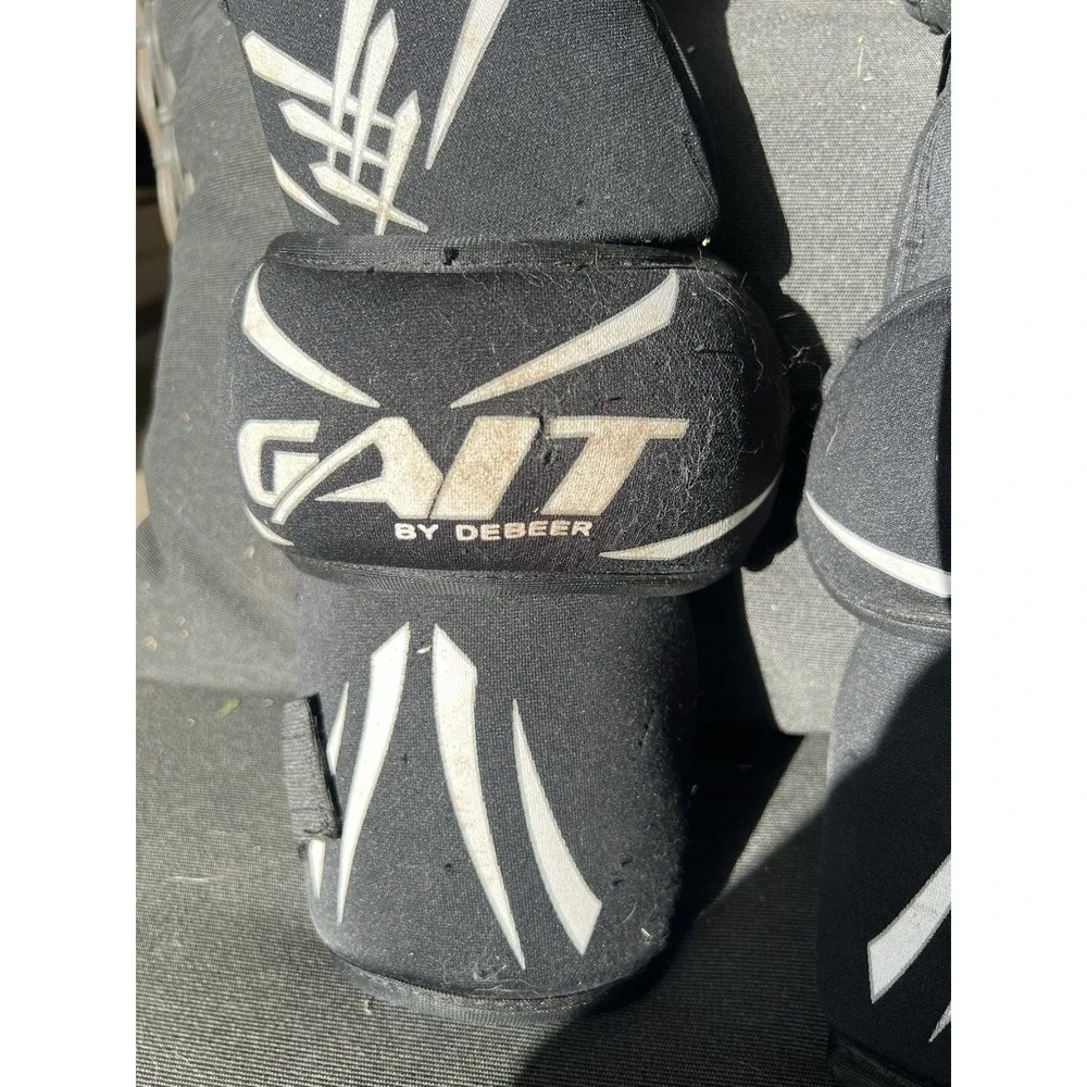 Gait by DeBeer Icon Lacrosse Arm Pads Elbow Guards Black Medium LAX Pairs